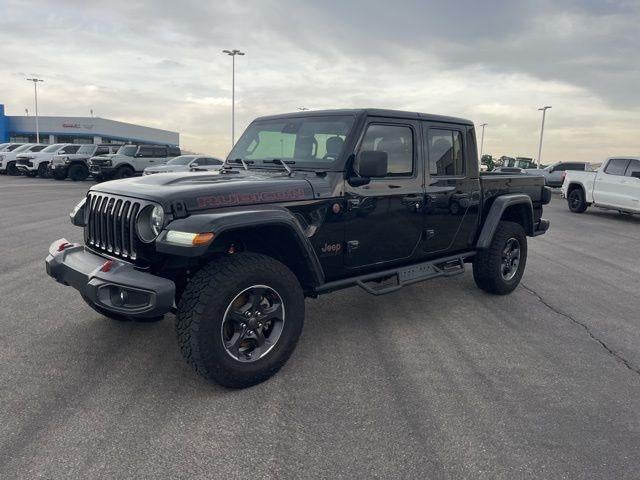 2020 Jeep Gladiator Rubicon in Black — front three-quarter view