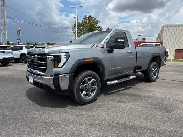 2026 GMC Sierra 3500 HD SLE in Sterling Metallic — front three-quarter view