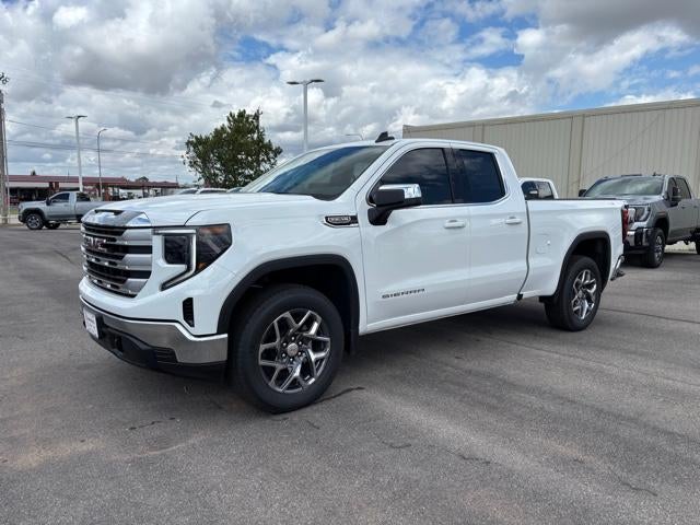 2026 GMC Sierra 1500 SLE in Summit White — front three-quarter view