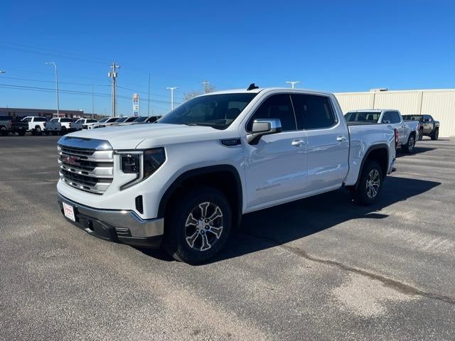 2026 GMC Sierra 1500 SLE in Summit White — front three-quarter view