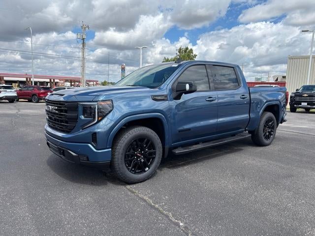 2026 GMC Sierra 1500 Elevation in Downpour Metallic — front three-quarter view