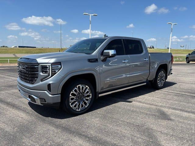 2024 GMC Sierra 1500 Denali Ultimate in Sterling Metallic — front three-quarter view