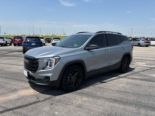 2024 GMC Terrain SLT in Sterling Metallic — front three-quarter view