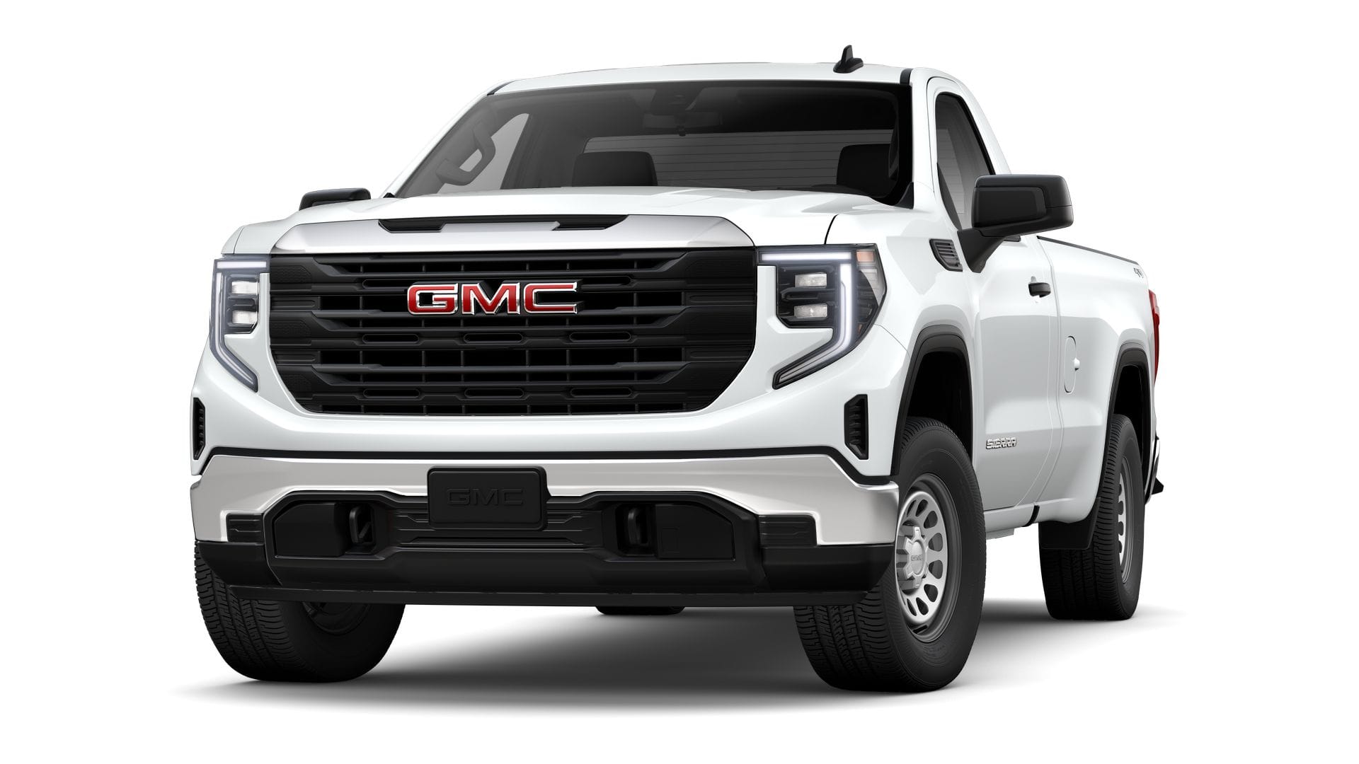 2026 GMC Sierra 1500 Pro in Summit White — front three-quarter view