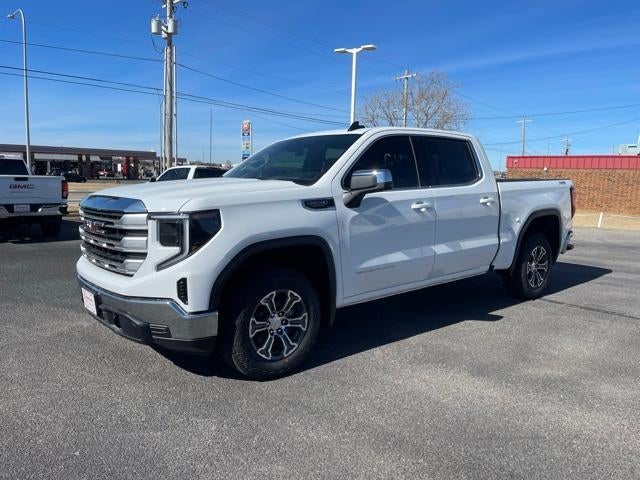 2026 GMC Sierra 1500 SLE in Summit White — front three-quarter view